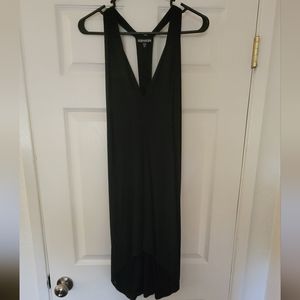 Medium backless sleeveless flowy black dress from Express